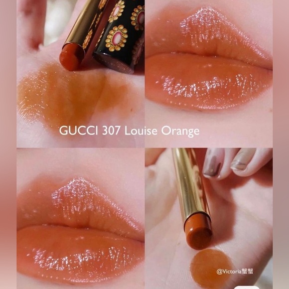 🆕Gucci Glow & Care Shine lipstick 307 Louise Orange - Picture 2 of 3